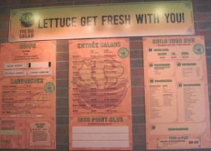 menu sign design