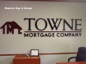 Bank and mortgage lobby signs Troy MI